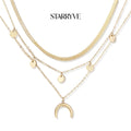 Golden Crescent Layer Set with STARRYVE logo