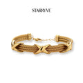 Cross Knot Cable Bracelet with STARRYVE logo