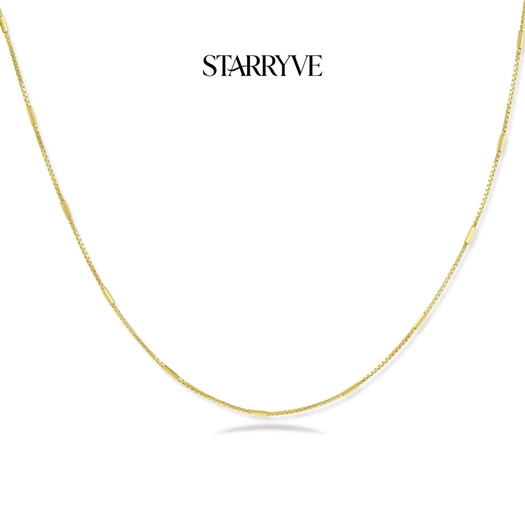 Golden Minimalist Chain with STARRYVE logo