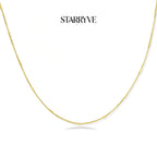 Golden Minimalist Chain with STARRYVE logo