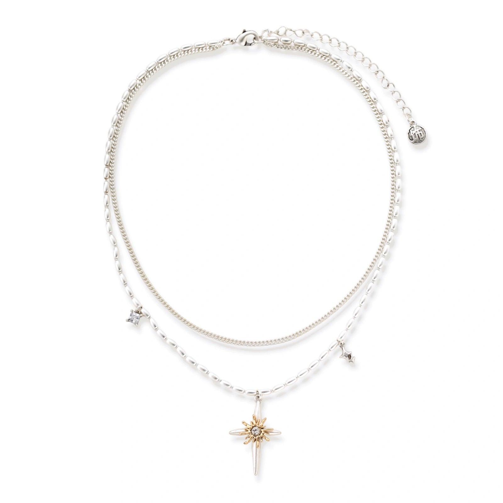Model wearing Celestial Dagger Necklace