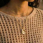 Model wearing Molten Dreams Necklace