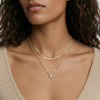 Model wearing Golden Hour Layers