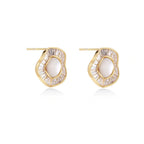 Model wearing Sunburst Pearl Studs