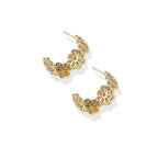 Model wearing Bloom Filigree Hoops