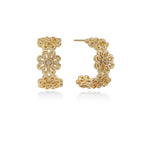 Model wearing Bloom Filigree Hoops