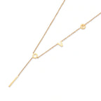 Model wearing Love Letter Lariat