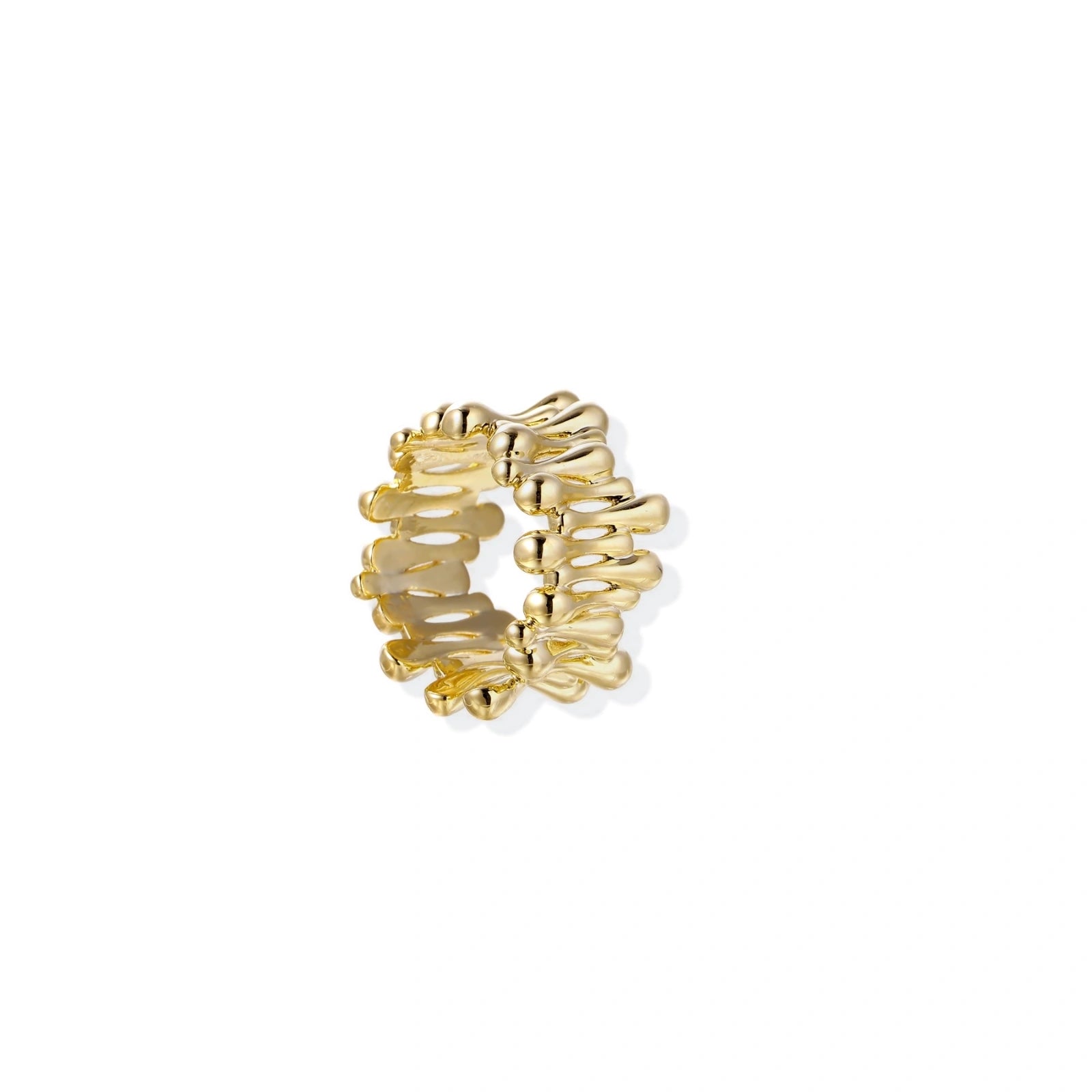 Golden Rope Sculpture Ring ring product detail view 5