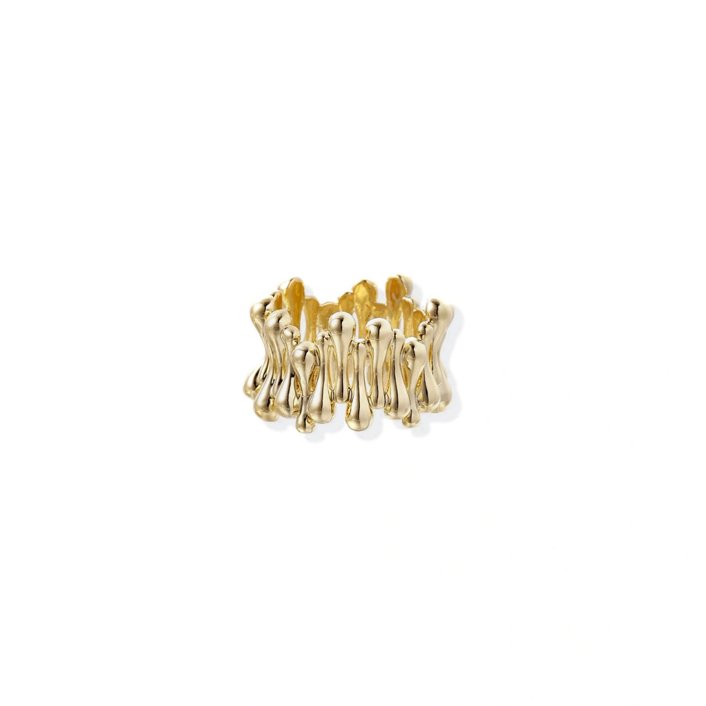 Golden Rope Sculpture Ring ring product detail view 4