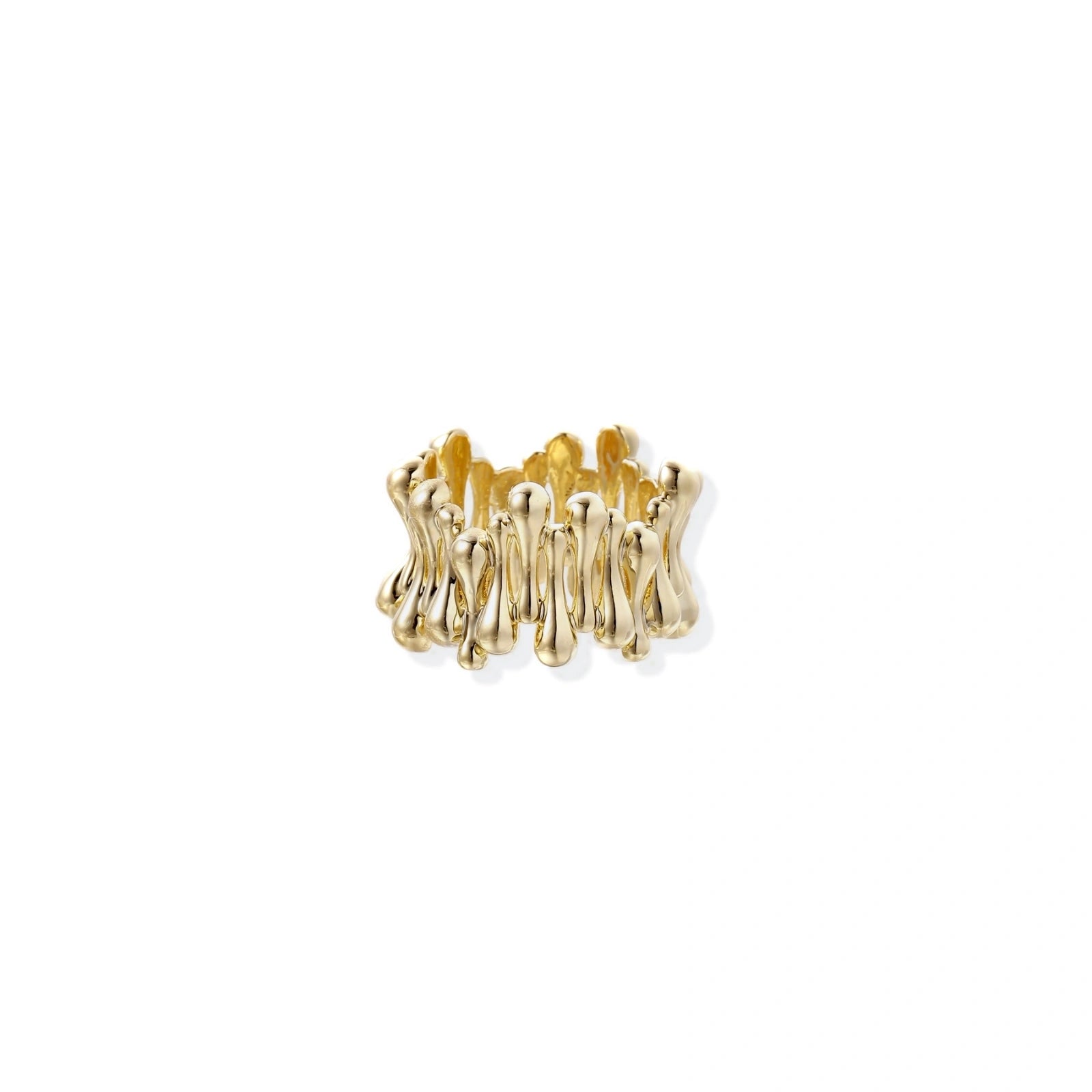 Golden Rope Sculpture Ring ring product detail view 4