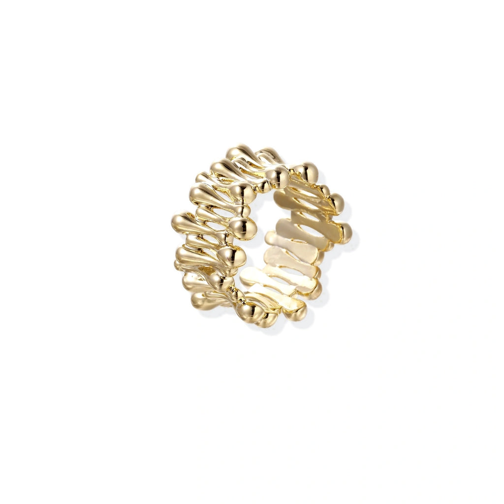 Golden Rope Sculpture Ring ring product detail view 3