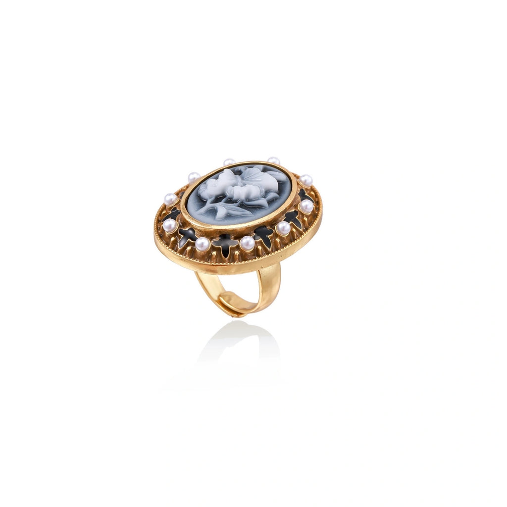 Victorian Rose Cameo Ring ring product detail view 4