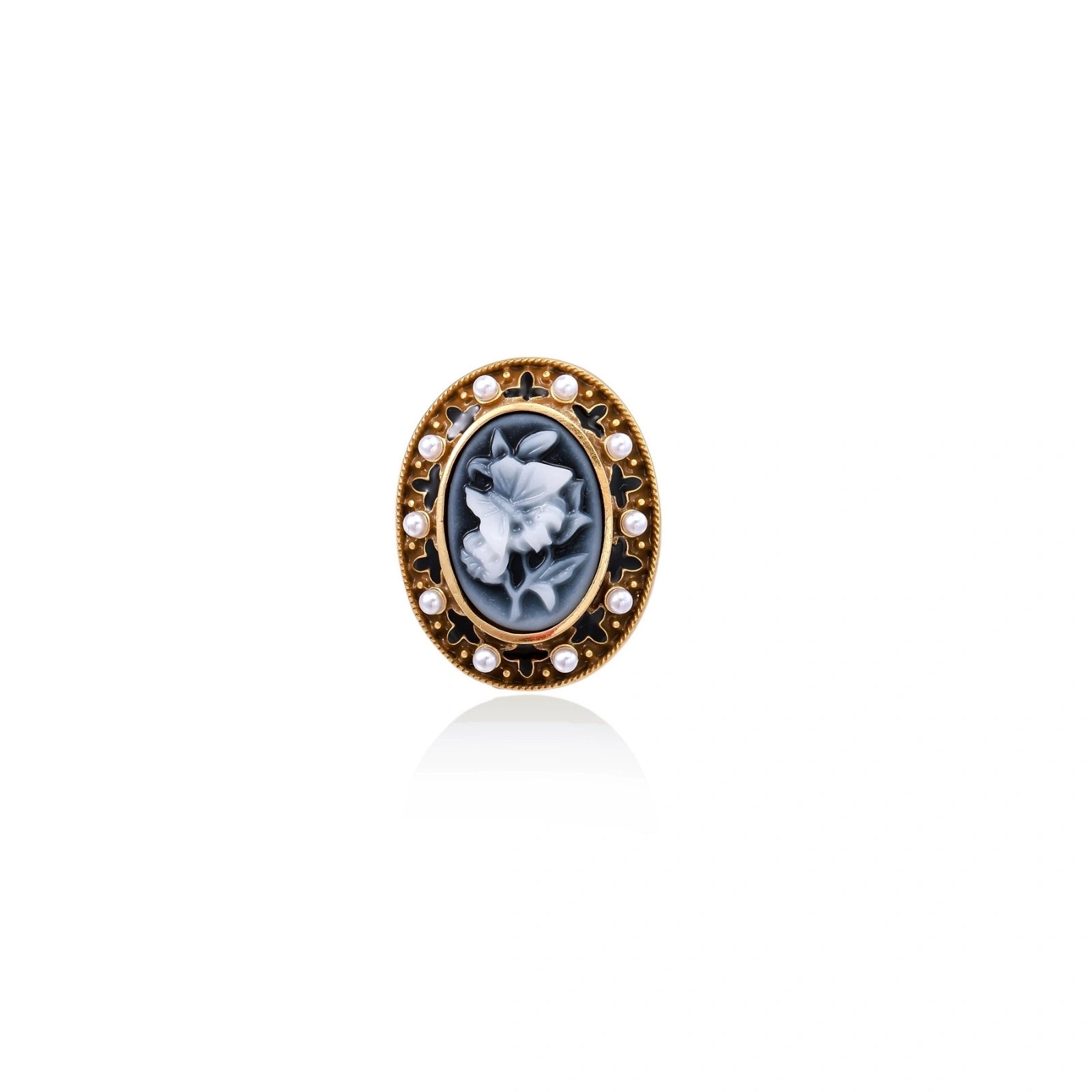 Victorian Rose Cameo Ring ring product detail view 5