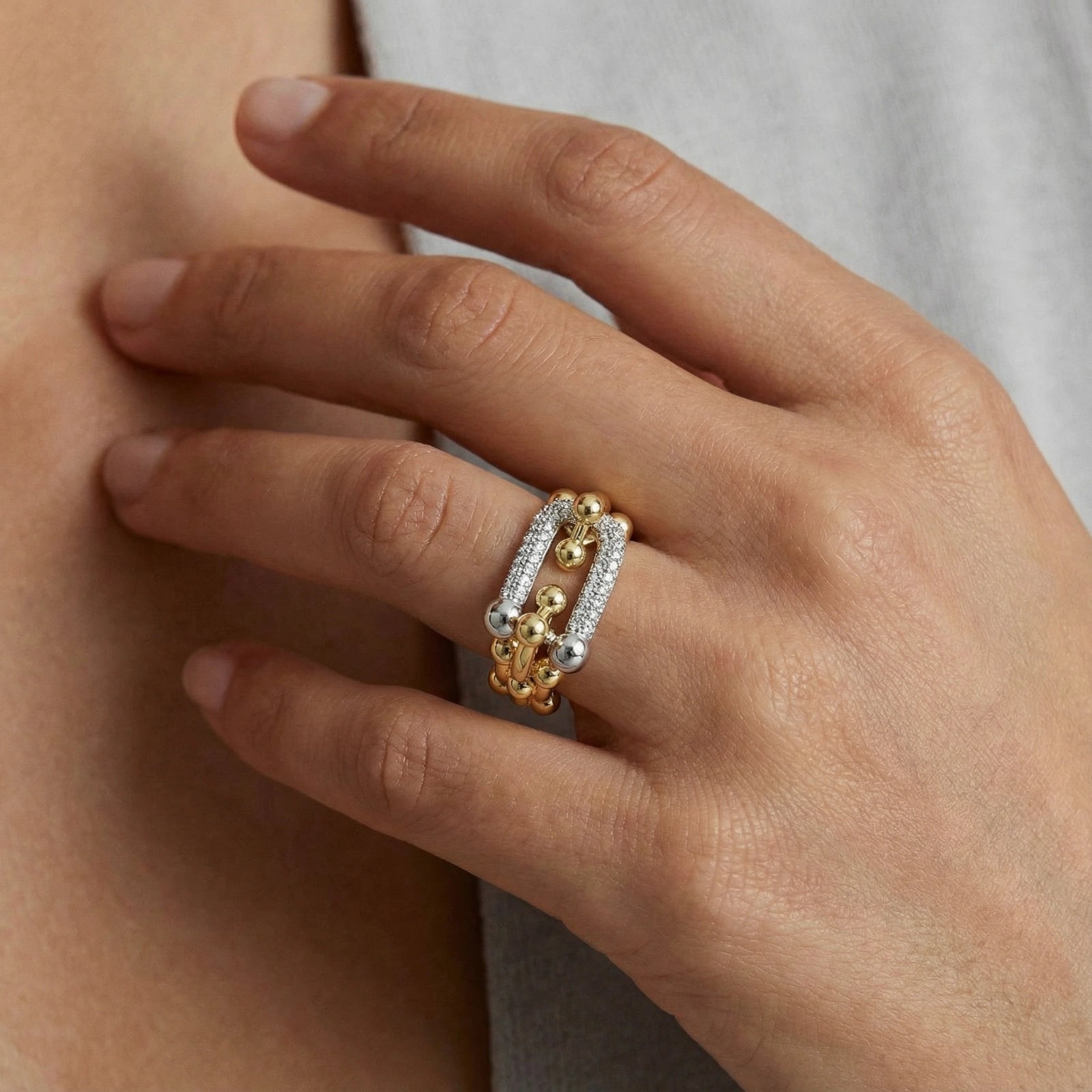 Chain Link Power Ring ring product detail view 8