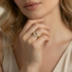 Golden Chain Statement Ring ring product detail view 6