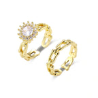 Golden Hour Chain Ring Set ring product detail view 3