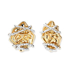 Model wearing Rose Bloom Studs