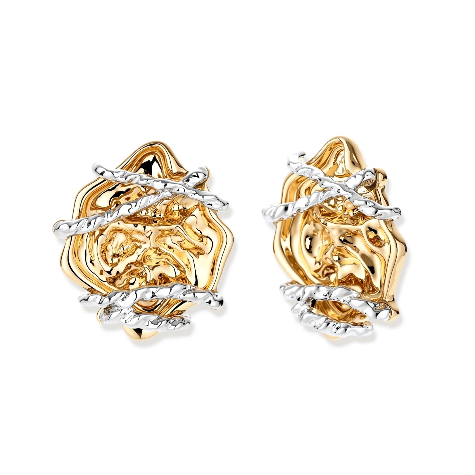 Model wearing Rose Bloom Studs