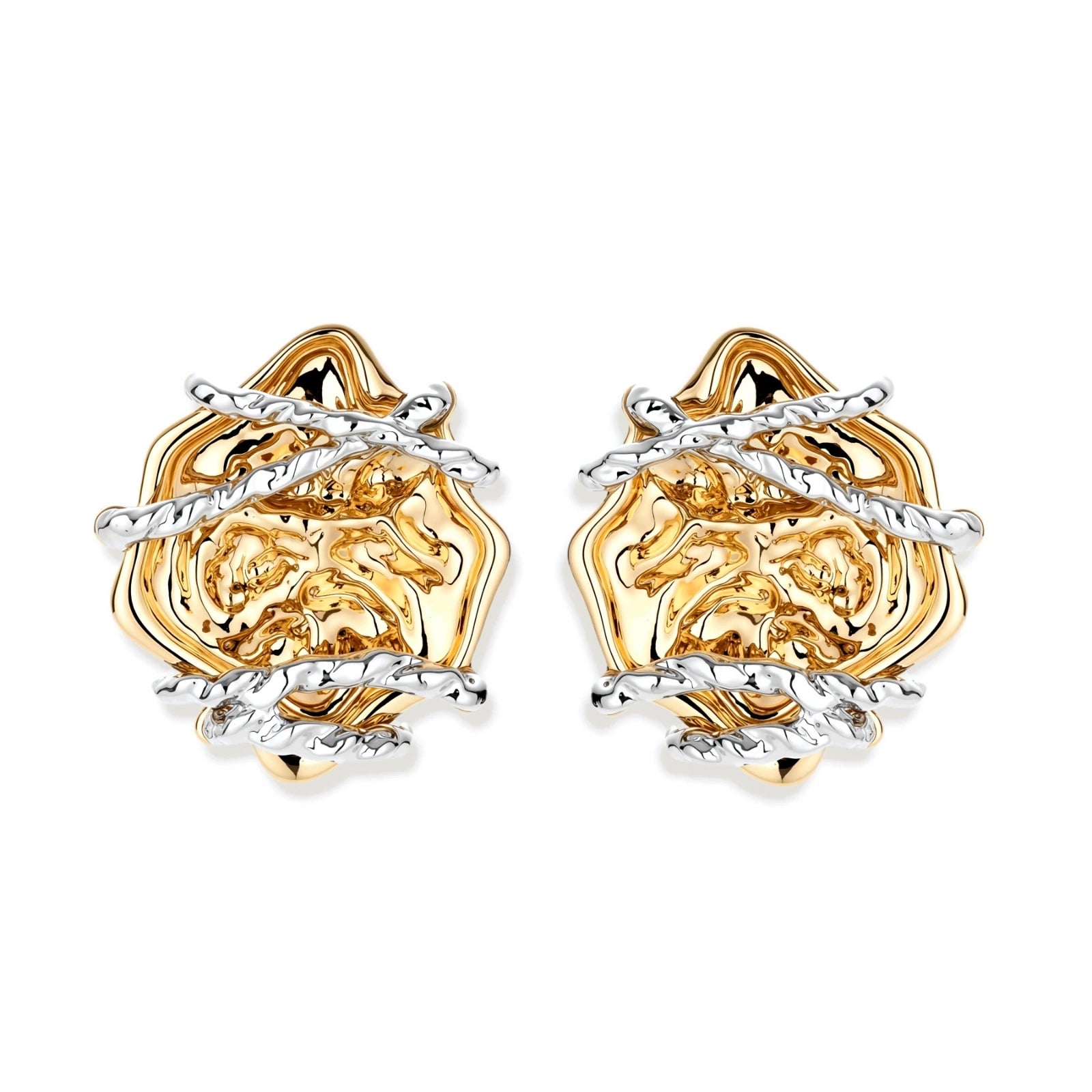 Model wearing Rose Bloom Studs