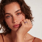 Vintage Rose Garden Ring worn on the hand