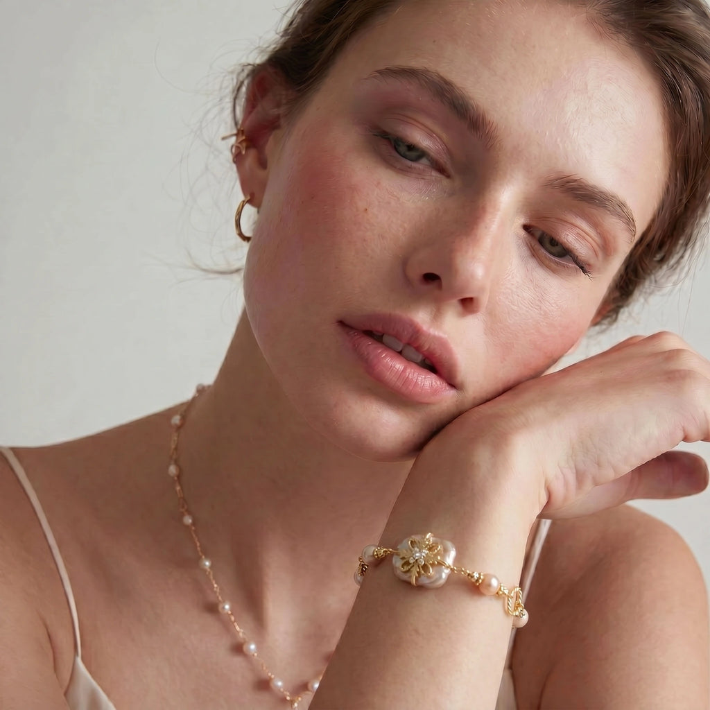 Baroque Pearl Bloom Bracelet - Bloom in Your Own Time