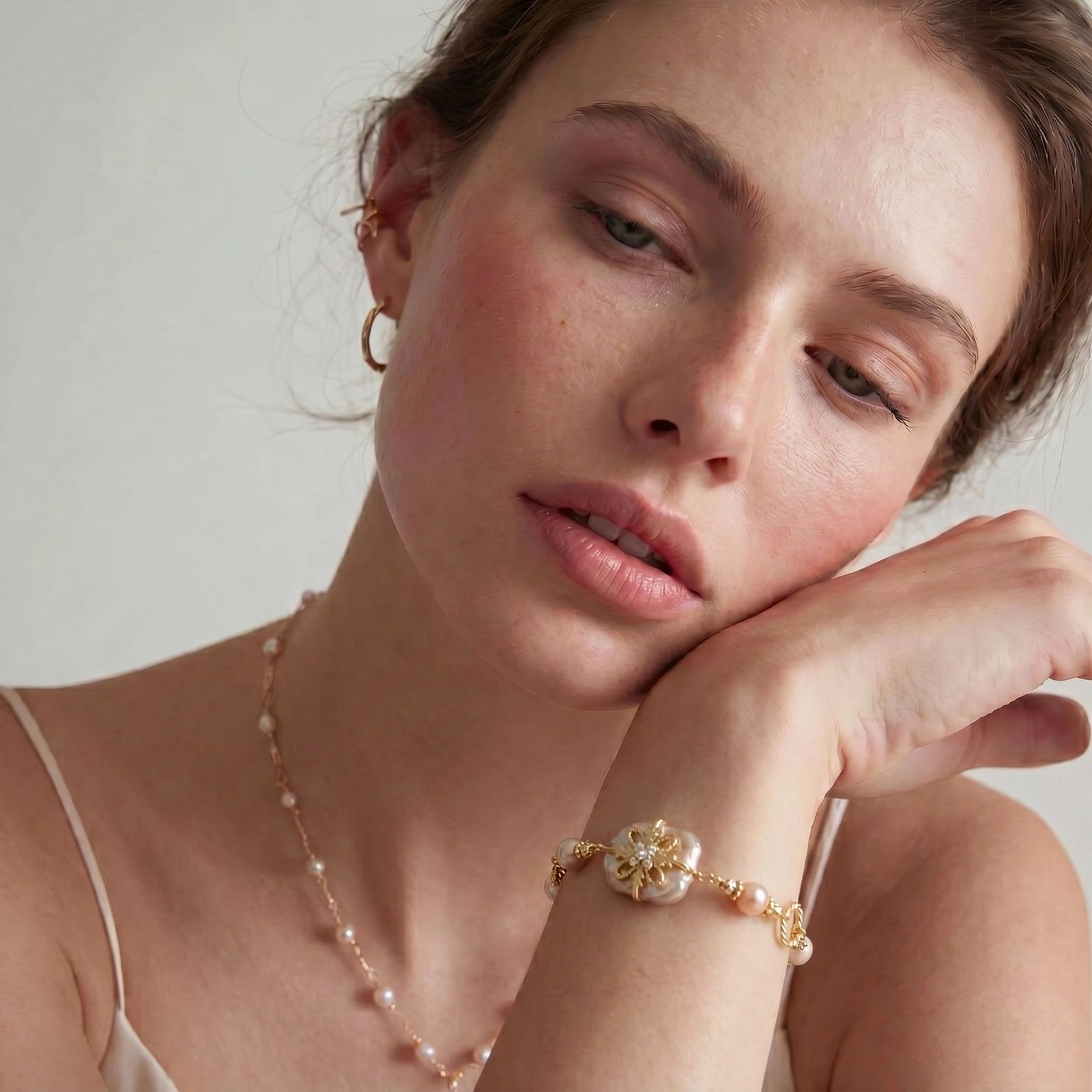 Baroque Pearl Bloom Bracelet - Bloom in Your Own Time