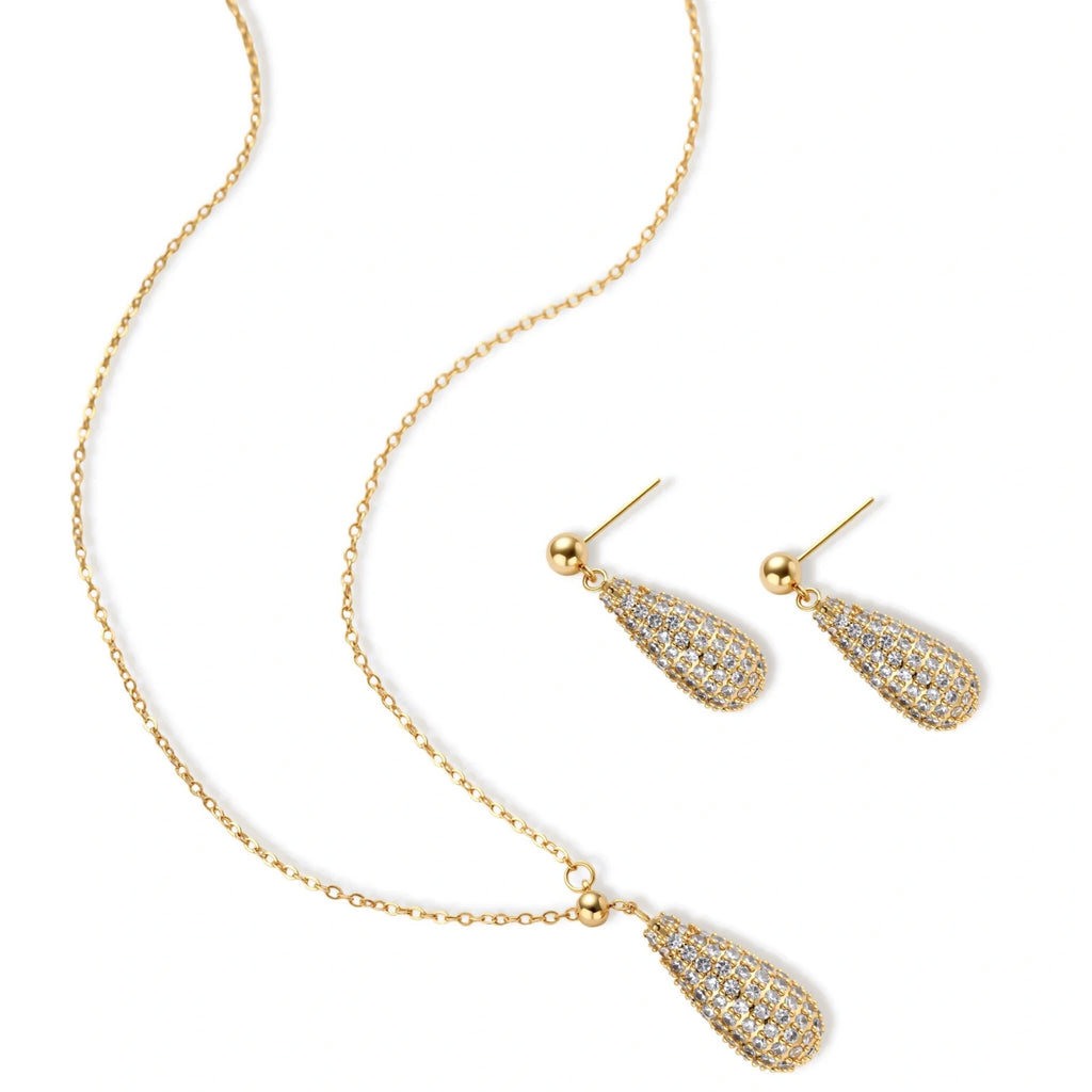 Golden Luxe Crystal Set jewelry set product detail view 6