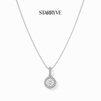 Eternal Hope Necklace - Halo Cubic Zirconia Pendant