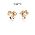 Bloom Pearl Studs with STARRYVE logo