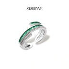 Emerald Layers Ring with STARRYVE logo