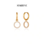 Halo Circle Hoops with STARRYVE logo