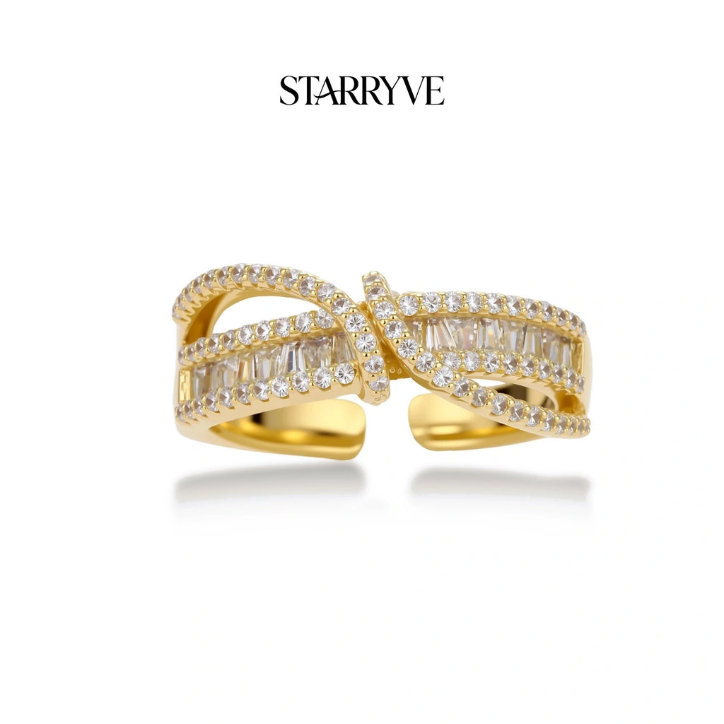Infinity Twist Ring with STARRYVE logo