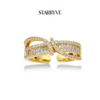 Infinity Twist Ring with STARRYVE logo