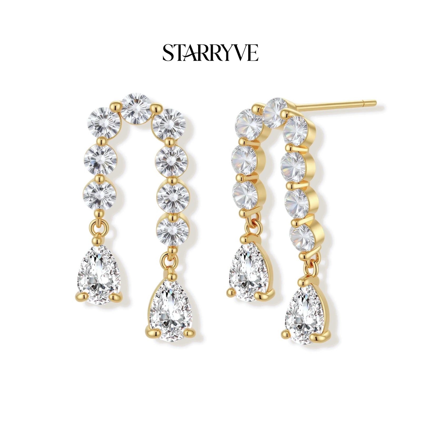 Linear Crystal Drops with STARRYVE logo