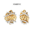 Rose Bloom Studs with STARRYVE logo