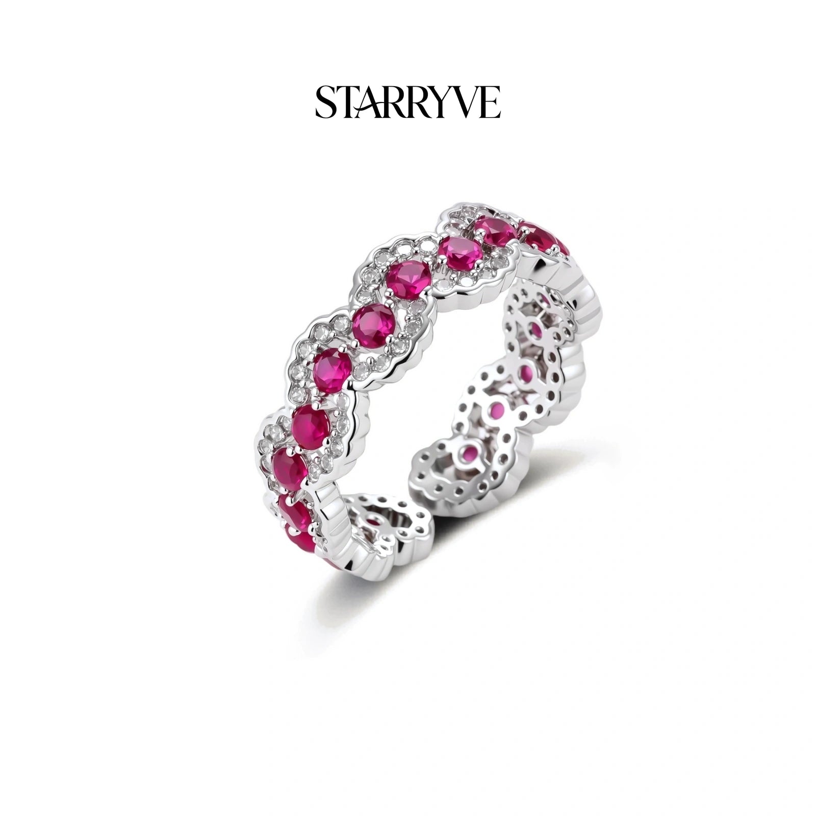 Vintage Rose Garden Ring with STARRYVE logo